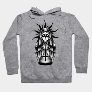 Black metal matryoshka doll Hoodie